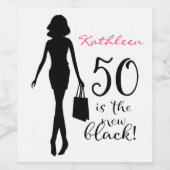 Geburtstagsfeier Weinetikett (Einzelnes Label)