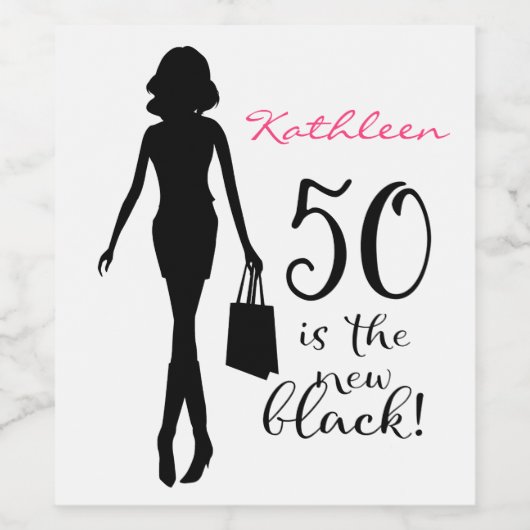 Geburtstagsfeier Weinetikett (Einzelnes Label)