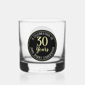 Geburtstagsfeier Whiskyglas (Vorderseite)