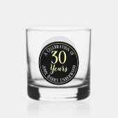 Geburtstagsfeier Whiskyglas (Rückseite)