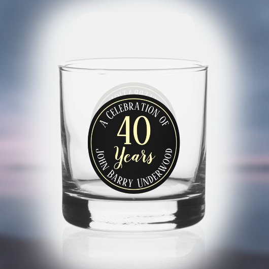 Geburtstagsfeier Whiskyglas