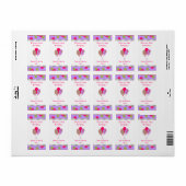 Geburtstagsfeier Zuhause Made Wine Labels Adressaufkleber (Vorne)
