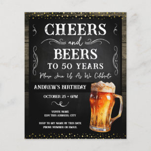 Geburtstagsfeier zum 50. mit Cheers und Bier Party