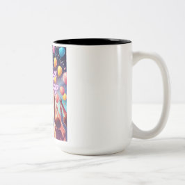 Geburtstagsfeier Zweifarbige Tasse