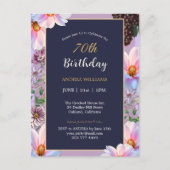 Geburtstagsfeierliche Frühlingsfeier Blume Postkarte (Vorderseite)