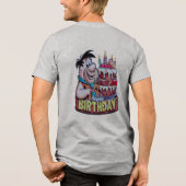 Geburtstagsfeiern Kunstdesigns Tri-Blend Shirt (Rückseite)