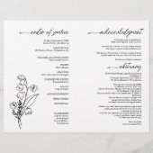 Geburtstagsfeierprogramm Mai Blume Flyer (Hinten)