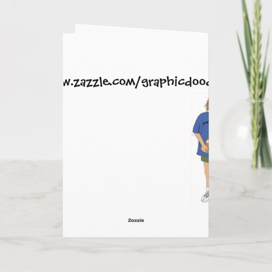 Geburtstagsfisch Karte (Rückseite)