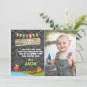 Geburtstagsfischen dank Karte Party (Stehend Vorderseite)