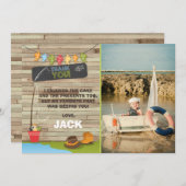 Geburtstagsfischen dank Karte Party (Vorne/Hinten)