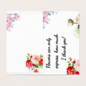 Geburtstagsflorale zur Lieblingstante (Innenseite Aufgefaltet)