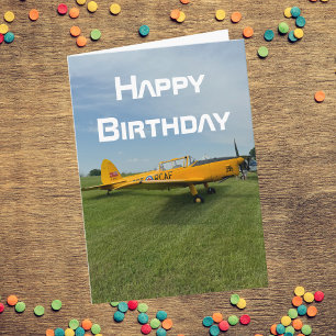 Geburtstagsflugzeug Foto Cool Luftfahrt Pilot Spaß Karte