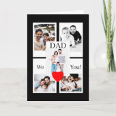 Geburtstagsfoto-Collage zum Vater Karte (Vorderseite)