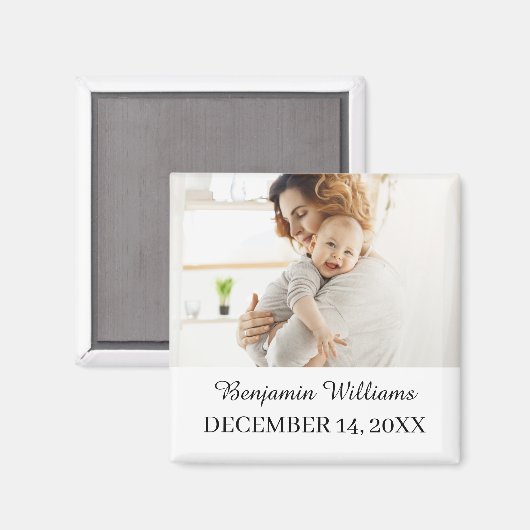 Geburtstagsfoto-Magnetparty-Geschenk Individueller Magnet (Vorderseite/Rückseite)