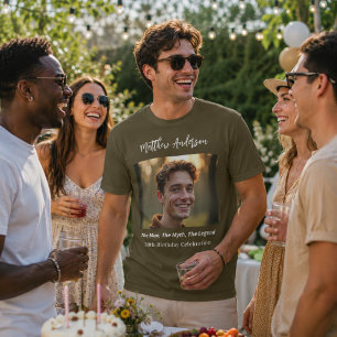 Geburtstagsfoto Mann Mythos Legende Name Spaß brau T-Shirt