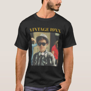 Geburtstagsfoto mit individuellem Geburtsjahr T-Shirt