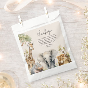 Geburtstagsfotos von Kindern mit wilden Tieren Geschenktütchen