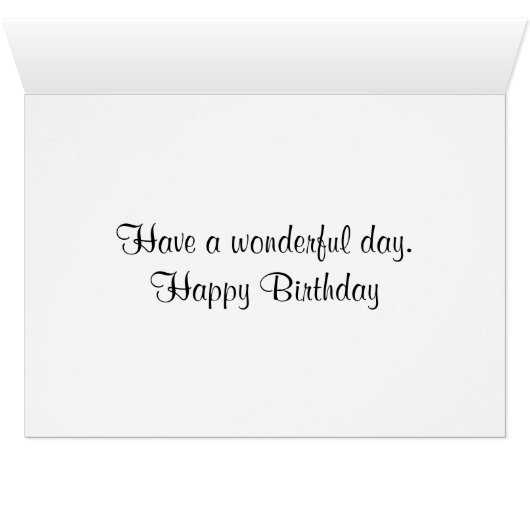 Geburtstagsfox auf Schneekarte (Innenansicht Horizontal (Unten))