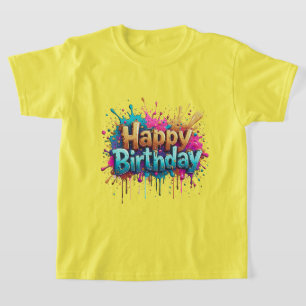 Geburtstagsfreude – Bunte Happy Birthday T-Shirts