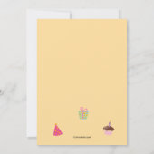 Geburtstagsfreunde Foto Einladung (Rückseite)