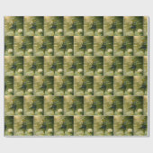 Geburtstagsfrosch in Yoga-Position Geschenkpapier (Flach)