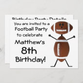 Geburtstagsfußball-Party Einladung (Vorne/Hinten)