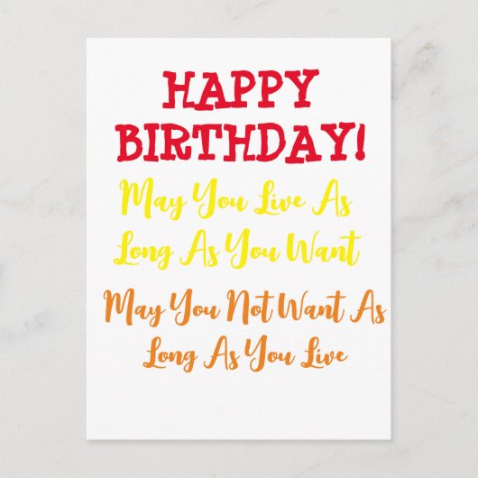 Geburtstagsgebet Postkarte (Vorderseite)