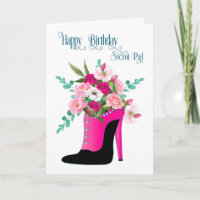 Geburtstagsgeheimnis Pal Blume in High Heel Shoe