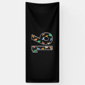 Geburtstagsgeschenk | 16. Geburtstag mit Hund Banner (Vertikal)