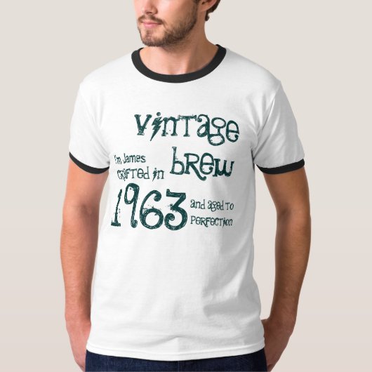 Geburtstagsgeschenk 1963 Vintag Brew G234 T-Shirt (Vorderseite)