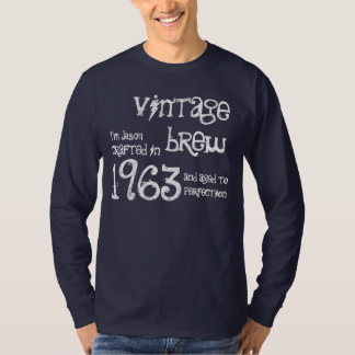 Geburtstagsgeschenk 1963 Vintag Brew Red G202 T-Shirt