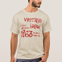 Geburtstagsgeschenk 1963 Vintag Brew Red G213
