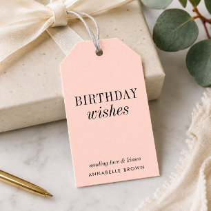 Geburtstagsgeschenk-Anhänger Benutzerdefinierte Geschenkanhänger