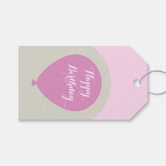 Geburtstagsgeschenk-Anhänger Geschenkanhänger (Vorderseite (Horizontal))