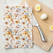 Geburtstagsgeschenk | Aquarellfarben Herbst Geschirrtuch (Viertel Falte)