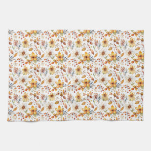 Geburtstagsgeschenk Aquarellfarben Herbst Geschirrtuch