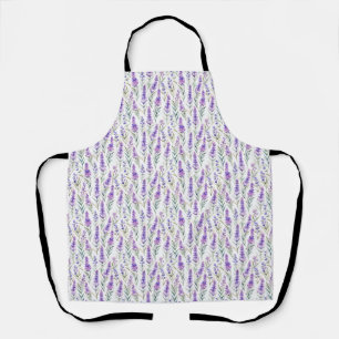 Geburtstagsgeschenk Aquarelllavender-Blume Schürze