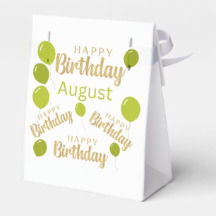 Geburtstagsgeschenk August Geburtstagsschachtel Geschenkschachtel