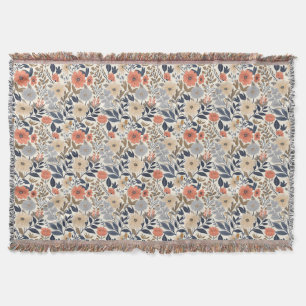 Geburtstagsgeschenk Beige, Rosa und Orange Decke