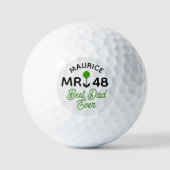 Geburtstagsgeschenk "Bester Vater je" Golfball (Vorderseite)