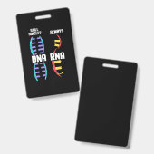 Geburtstagsgeschenk | Biologin DNA und RNA Ausweis (Vorder- & Rückseite)