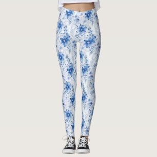 Geburtstagsgeschenk   Blumen mit blauen und weißen Leggings