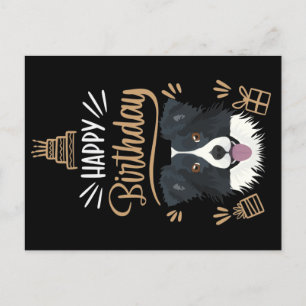 Geburtstagsgeschenk Border Collie Postkarte