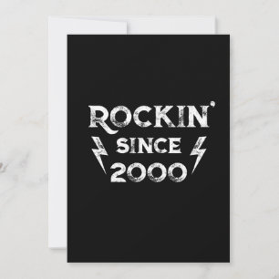 Geburtstagsgeschenk Classic Rock für die 2000er Ja Einladung