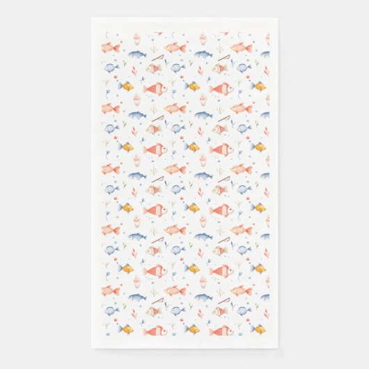 Geburtstagsgeschenk | Der Fischfang ist vielleicht Serviette (Vorderseite)