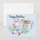 Geburtstagsgeschenk der Wünsche Postkarte (Vorne/Hinten)