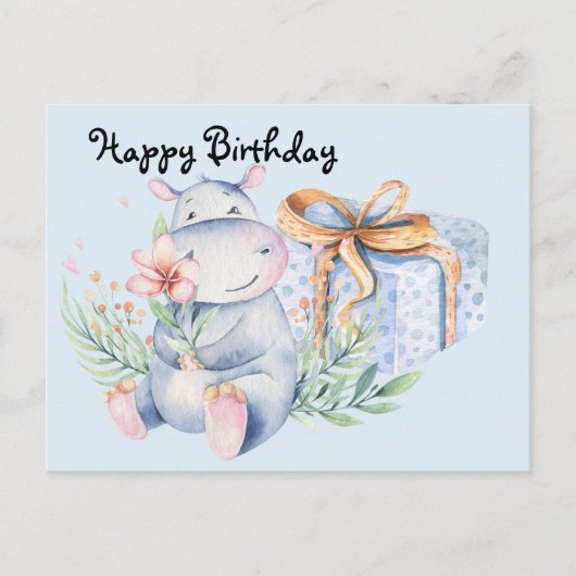 Geburtstagsgeschenk der Wünsche Postkarte (Vorderseite)