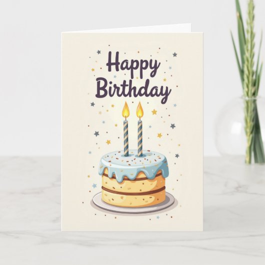 Geburtstagsgeschenk-Designkarte Karte (Vorderseite)