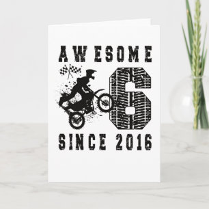 Geburtstagsgeschenk Dirt Bike Boy Geboren 2016 Karte