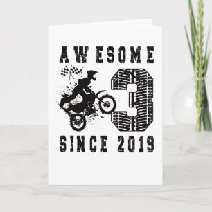 Geburtstagsgeschenk Dirt Bike Boy Geboren 2019 Karte